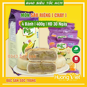 Bánh pía CHAY MÔN sầu riêng Tân Huê Viên 400g