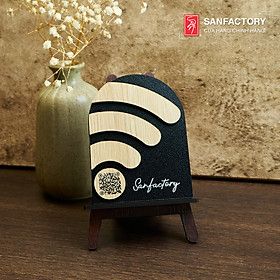 Mua Bảng gỗ quét mã QR Code kết nối wifi nhanh gọn  thay đổi nội dung theo yêu cầu