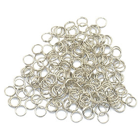 200 Mini Round Steel Metal Split  Keyring Key Chain Jewelry Findings 6mm