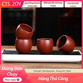 Chén Trà Tử Sa Nghi Hưng - Đại Hồng Bào - Dung tích 70ml