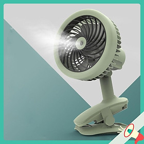 Mua Quạt Hơi Nước Mini Phun Sương Tích Sạc Điện Có Kẹp Để Bàn Tiện Lợi