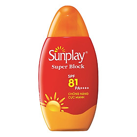 Sữa Chống Nắng Cực Mạnh Sunplay Super Block SPF 81 PA++++ (70g) + Tặng Kem Rửa Mặt Hada Labo (25g)