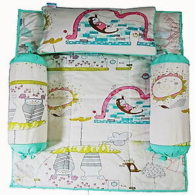 Hình ảnh Bộ 4 món ga gối Sleep Baby Colorful Nature - F162