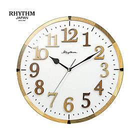 Đồng hồ Rhythm CMG130NR06 Kt 30 x 4.8cm, 880g Vỏ gỗ. Dùng Pin.