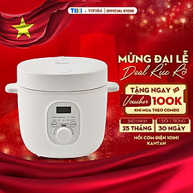 Nồi Cơm Điện Mini Thông Minh 10in1 Hàng Chính Hãng VIFIBA, Chức Năng Hẹn Giờ Nấu Cơm, Cho 1 - 2 người ăn