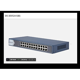 Switch HIKVISION DS-3E0524-E ( 24P Gigabit | Không POE ) hàng chính hãng