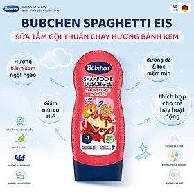 Gel Tắm Gội 2in1 Hương Dâu Bubchen Spaghetti Eis Monster Cho Bé 230ml