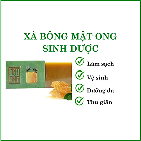 Xà bông Nghệ mật ong Sinh dược - 100g/ bánh