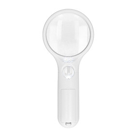 KKmoon Magnifying Glass with Light Magnifying Glasses 2.5X 45X High Magnification LED Handheld Lighted Magnifier for