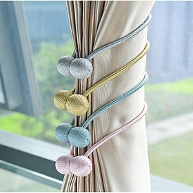 Mua Bộ 2 Dây Buộc Rèm Cửa Nam Châm Thiết Kế Kiểu Mới Nhất Kèm Móc Khóa DTM   Chặn Cửa Rèm Cửa  - Giao Màu Ngẫu Nhiên