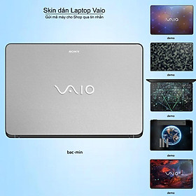 Mua Skin dán Laptop Sony Vaio màu bạc mịn (inbox mã máy cho Shop)