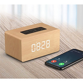 Loa Bluetooth Mini Có Đồng Hồ Báo Thức  Hỗ Trợ Thẻ Nhớ, Radio Tiện Dụng W5