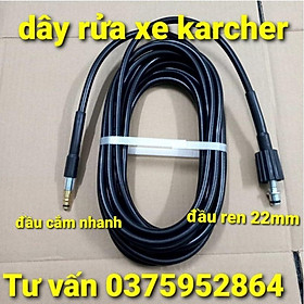 Mua dây rửa xe cho máy kacher ( 10 mét)