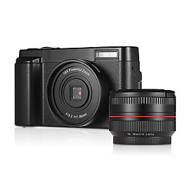 Máy Ảnh Kỹ Thuật Số Cầm Tay Có Màn Hình Hiển Thị (Full HD 1080P 24MP 16X Zoom)