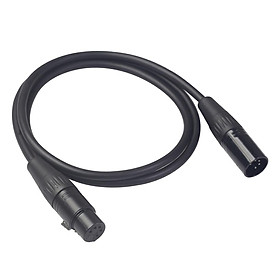 Black 5Pin XLR Male Plug To 5Pin XLR Female Audio Cable Adapter XK1075