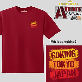 GOKING-TOKYO-JAPAN, mã logo-goking2. Áo thun siêu đẹp cho cả gia đình. Form unisex cho nam nữ, trẻ em, bé trai gái