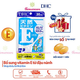 Viên uống Vitamin E DHC - Bổ sung Vitamin E chống lão hóa da, giảm thâm da cho nữ - Hàng Chính Hãng DHC Nhật Bản