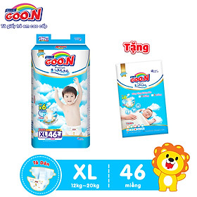 Tã Dán Goo.n Premium Cao Cấp Gói Cực Đại Size XL46 (46 Miếng) - Tặng Bịch 5 Miếng Cùng Size