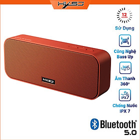 Loa Bluetooth HXSJ V6 Bản Mở Rộng Hỗ Trợ Kết Nối Bluetooth 5.0, Thẻ Nhớ, USB, Công suất 2 loa 10W Nhiều Màu Sắc - Hàng chính hãng