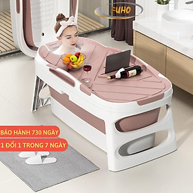 Mua Bồn tắm gấp gọn cho người lớn FUHO chất liệu nhựa PP và hạt nhựa TPE  có thể làm bể bơi cho bé