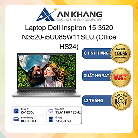 Mua Laptop Dell Inspiron 15 3520 N3520-i5U085W11SLU( Core i5-1235U| 8GB| 512GB SSD| 15.6  FHD| Bạc) - Hàng Chính Hãng - Bảo Hành 12 Tháng Tại Dell Việt Nam
