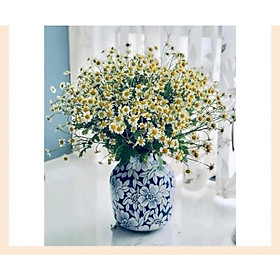 Mua Bình cắm hoa- trưng bày  men lam. Gốm sứ Bát Tràng cao cấp