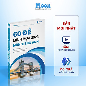 Hình ảnh sách Sách 60 bộ đề minh hoạ môn Tiếng anh cô Trang Anh ôn thi thpt quốc gia bản mới nhất moonbook