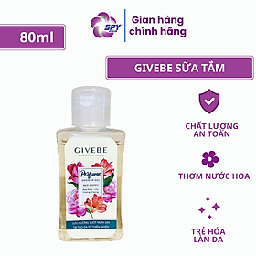 Sữa tắm GIVEBE Đỏ - Red Poppy 80 ml hương nước hoa Ý tái tạo làn da, mềm mại, sạch mụn