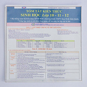 [Download Sách] Tóm tắt kiến thức Sinh Học lớp 10 - 11 - 12