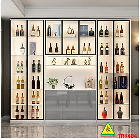 Mua Tủ rượu cánh kính  tủ trưng bày rượu TRK404- Nội thất lắp ráp Viễn Đông ADV