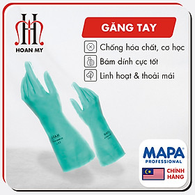Mua Găng tay cao su đa năng chống hóa chất Ultranitril 491 Mapa  nhập khẩu Malaysia  -  Màu xanh