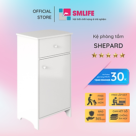 Tủ phòng tắm gỗ hiện đại SMLIFE Shepard | Gỗ MDF dày 17mm chống ẩm | D40xR30xC75cm