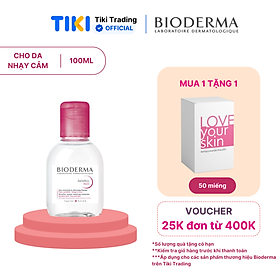 Dung dịch làm sạch và tẩy trang Micellar cho da thường và da nhạy cảm Bioderma Sensibio H2O - 100ml