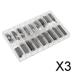 3xStainless Steel Watch Band Spring Bars Strap Link Pins for Watchmaker 360Pcs