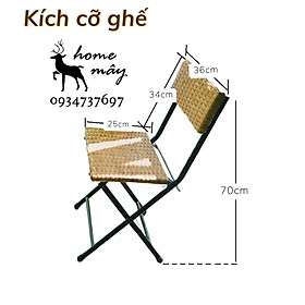 Mua Combo bàn ghế mây đan xếp gọn HOME MÂY tiện lợi  phù hợp decor trang trí / ban công gia đình