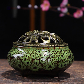 Mua Lư Xông Trầm Hương Gốm Sứ  Size 9.5 x 7cm Mẫu
