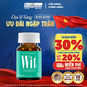 Viên Uống Bổ Mắt WIT Ecogreen Giảm Mỏi Mắt, Tăng Cường Thị Lực Mắt Cho Bé & Người Lớn