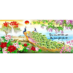 Mua Tranh Đính Đá Kim Cương Cao Cấp Vợ Chồng  DF453  100x50cm  chưa đính