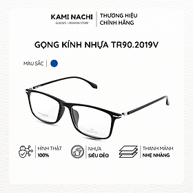 Gọng kính nhựa dáng vuông KAMI NACHI phong cách đơn giản TR90.2019V