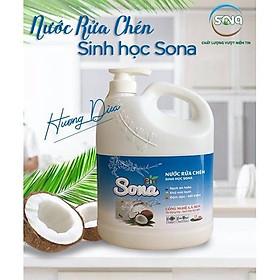 Nước rửa chén/bát sinh học SONA 1.6kg hương dừa quế