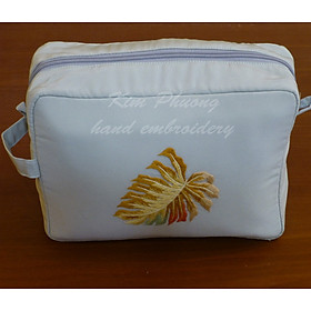 Túi vải thêu tay đựng đồ dùng cá nhân 