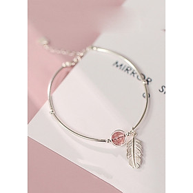 Lắc Tay Nữ | Lắc Tay Nữ Xi Bạc Ngọc Diệp XBL37 - Bảo Ngọc Jewelry