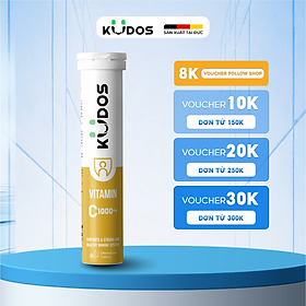 Thực phẩm bảo vệ sức khỏe KUDOS VITAMIN C 1000 MG hương chanh (20 viên/tuýp)