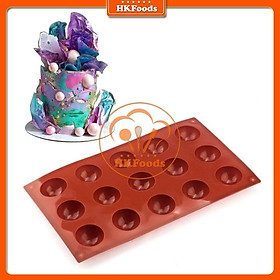 Mua KHUÔN SILICON LÀM THẠCH RAU CÂU SOCOLA LỖ BÁN CẦU