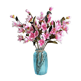 Mua Hoa Giả - Cành Hoa Mộc Lan Tuyệt Đẹp Cành Dài 75cm Trang Trí Để Bàn HML-01