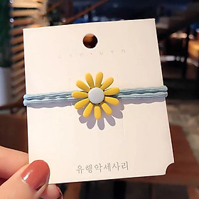 Dây chun buộc tóc hoa cúc phong cách Hàn Quốc cực xinh xắn dáng yêu S18