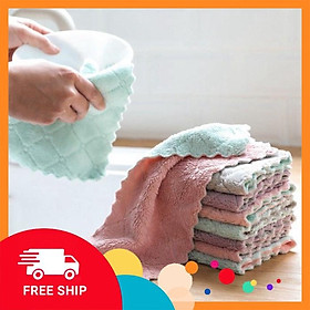 Mua Set 10 khăn lau bếp lông cừu siêu sạch loại đẹp GDTA