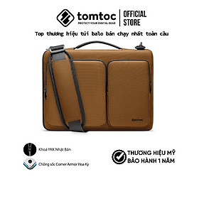 Túi đeo vai Tomtoc Versatile 360 cho Macbook - Màu Nâu, hàng chính hãng