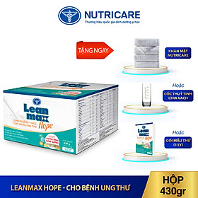 01 hộp sữa Leanmax Hope 430g - Dinh dưỡng y học cho người bệnh ung thư