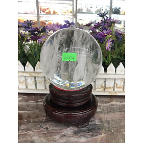 Mua Quả cầu phong thủy đá canxit trắng vân mây - Đường kính 10 6cm  10 9cm  11 3cm  11 4cm  11 5cm và 12cm